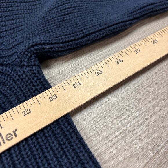 Jenni Kayne Cotton Knit Fisherman Sweater Women's Large Cottagecore Preppy - Picture 5 of 9